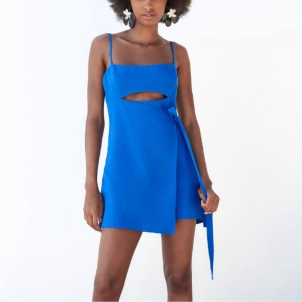 Zara linen jumpsuit dress
